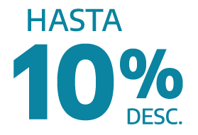 Hasta 10% descuento